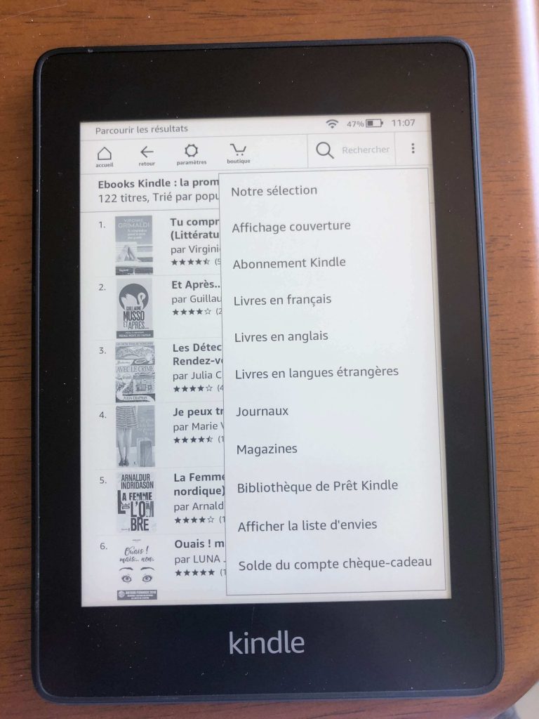 Kindle: Comment quitter un livre et revenir à votre écran d'accueil